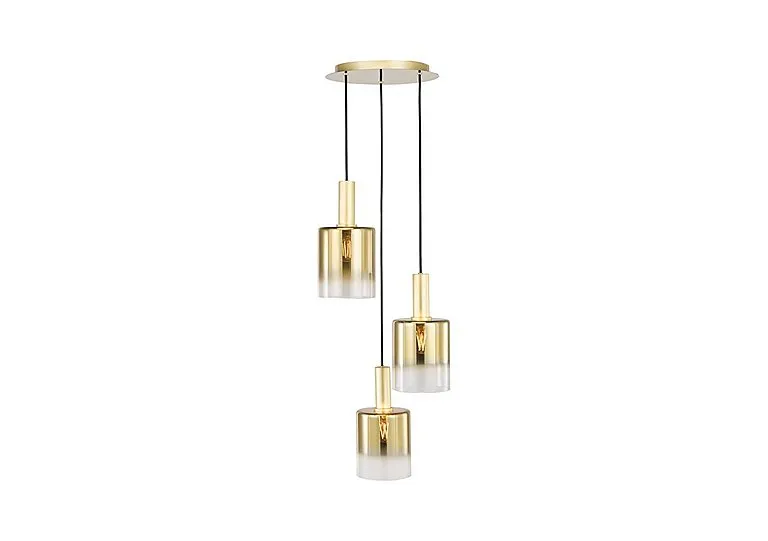 Macon 3 Light Cluster Pendant - Smoked