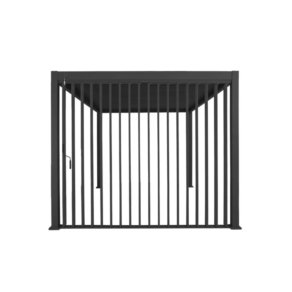 sweeek Vertical adjustable louver panel 3m for Triomphe pergola 3x3m V2 4x3m in Dark Grey 5