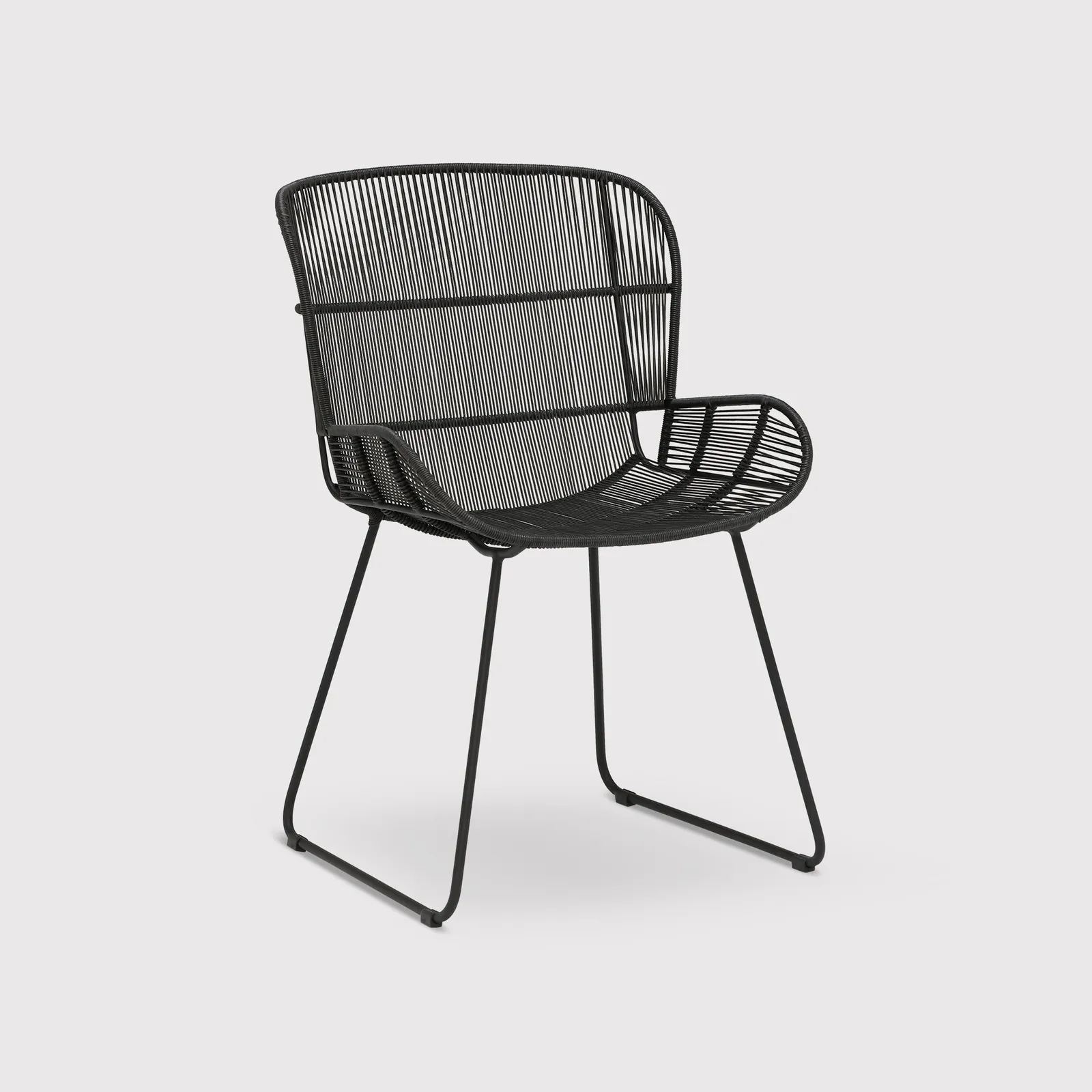 Butterfly Dining Armchair, Rope, Black | Barker & Stonehouse 3