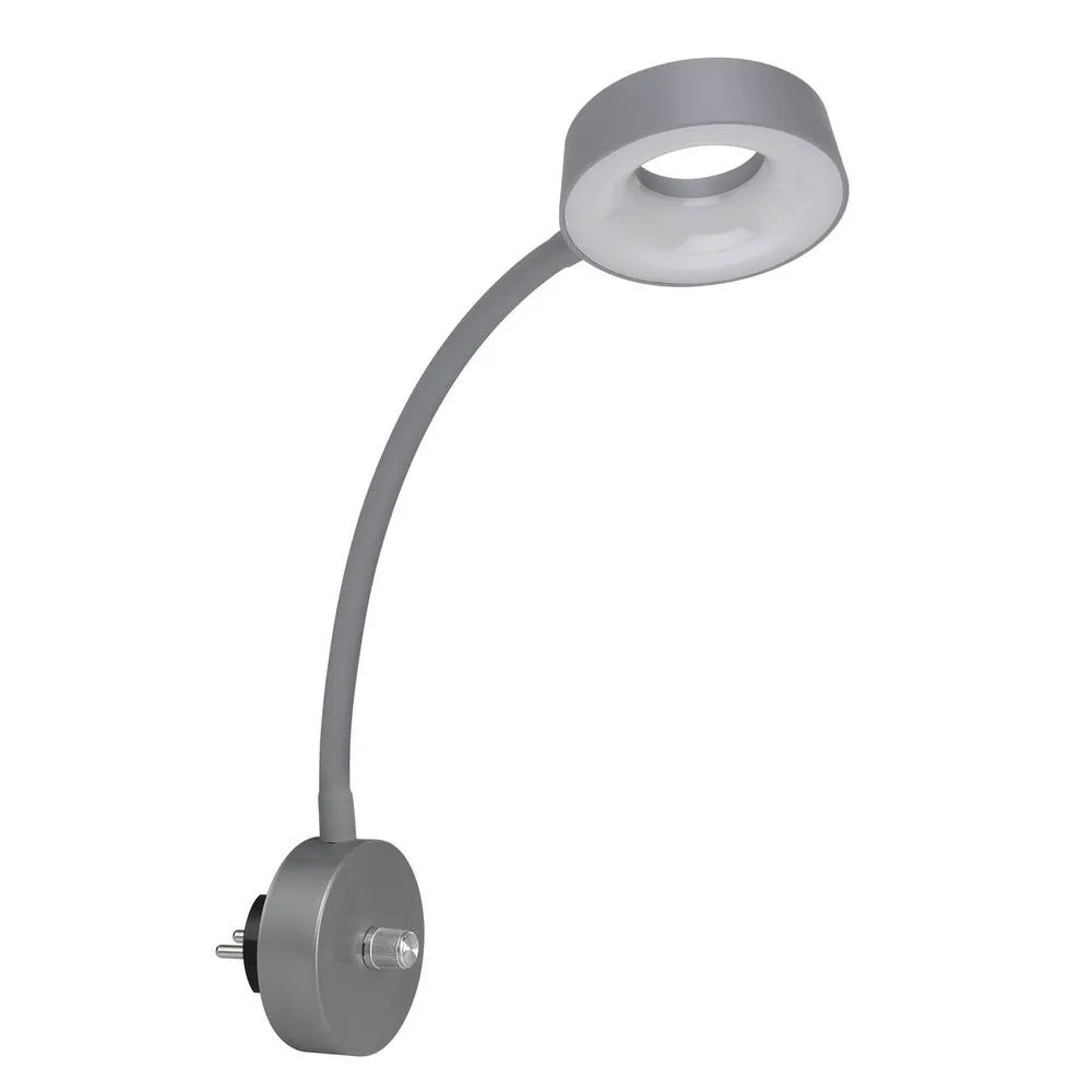 Netlighting Lehovo Reading Wall Light Silver Colored LED Dimmable 3000K 2
