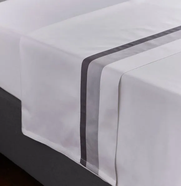 Dorma Alderton 100% Cotton Sateen Flat Sheet 1