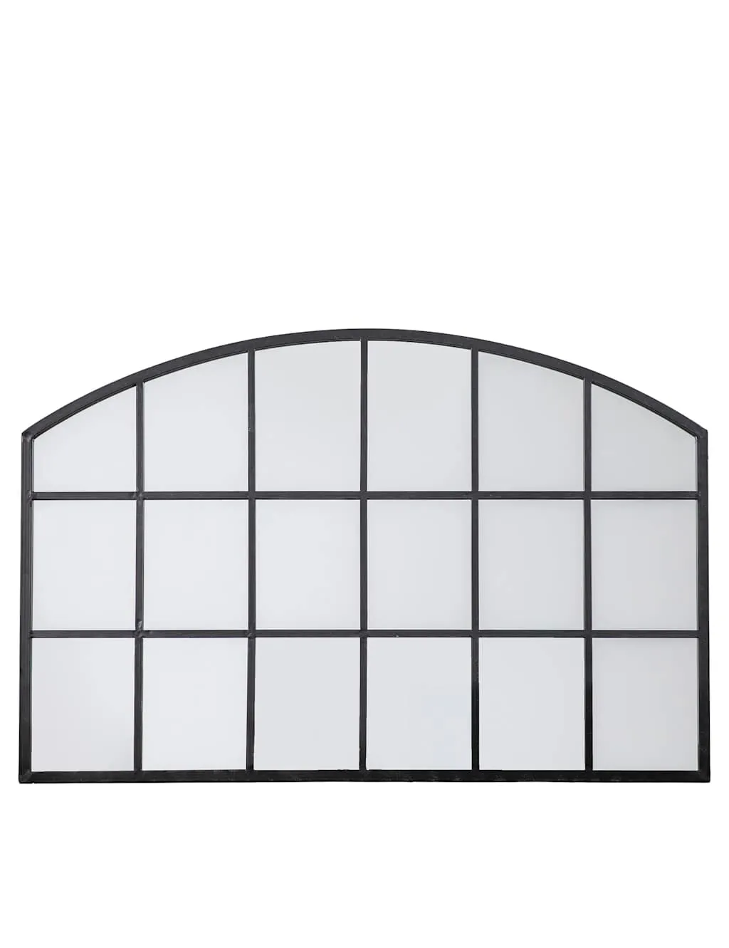 Gallery Direct Wingham Arch Large Wall Mirror Black