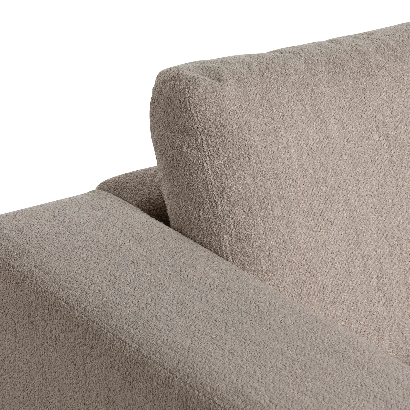 Adessa 1.5 Seater Medium With Armrests Left Modular Sofa, Neutral Fabric | Barker & Stonehouse 4