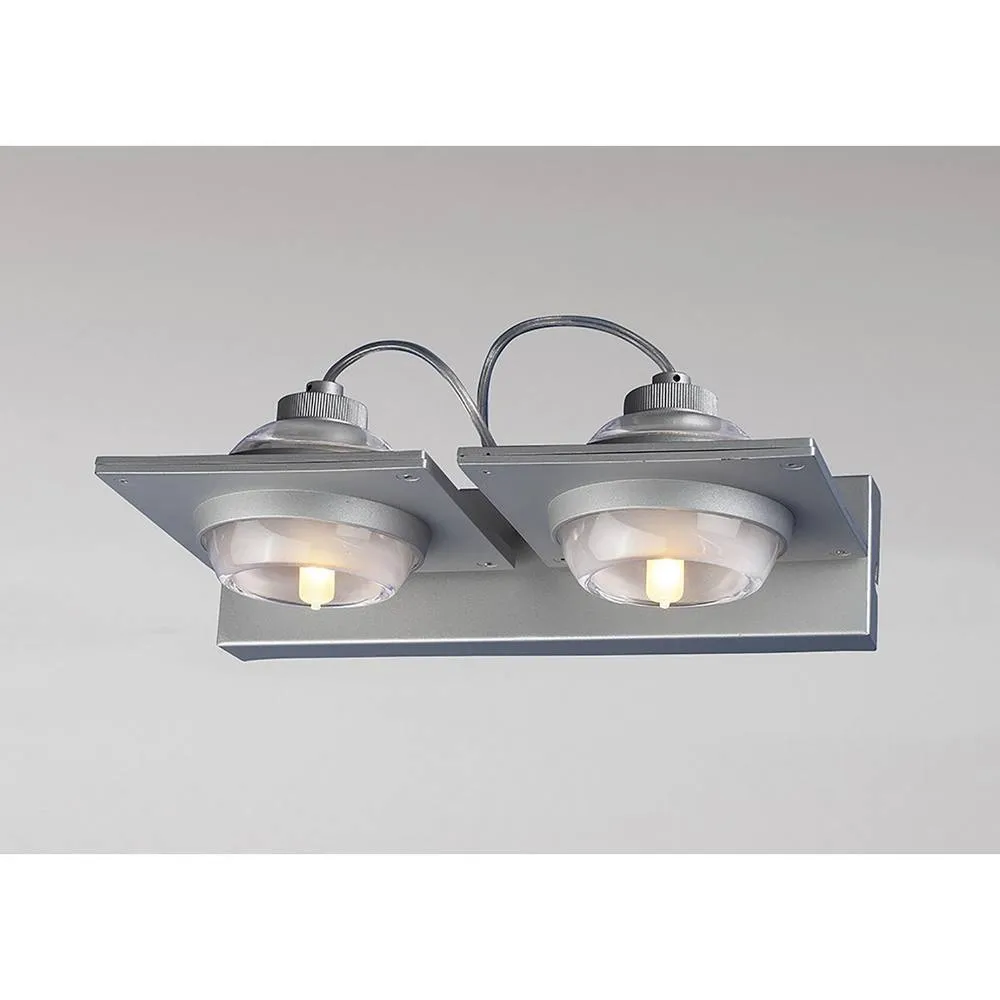 Netlighting (0040 006) Ull Wall Lamp 2 Light G9 Silver Grey 2