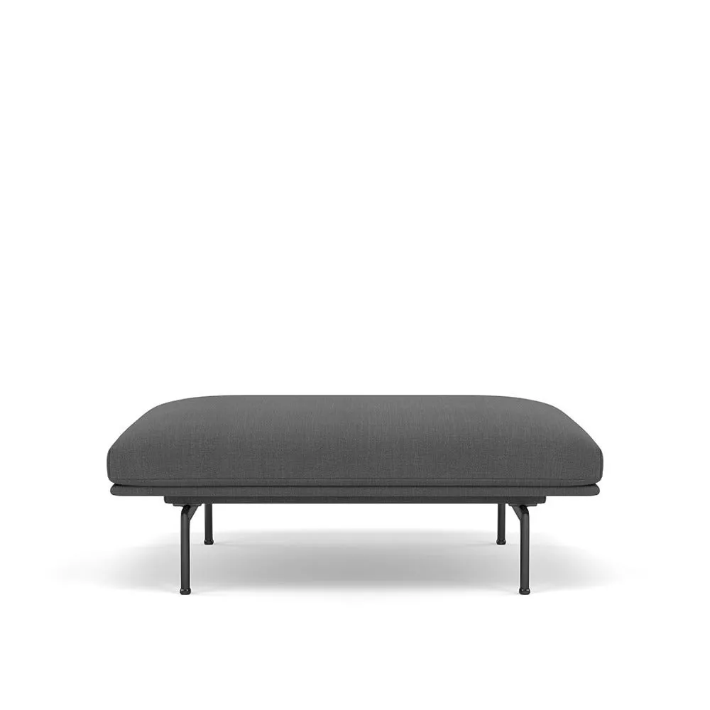 Muuto Outline Pouf Kvadrat Remix Fabric Dark Grey 163 1