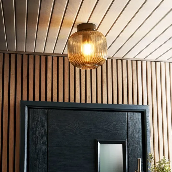 Riley Flush Outdoor Ceiling Light