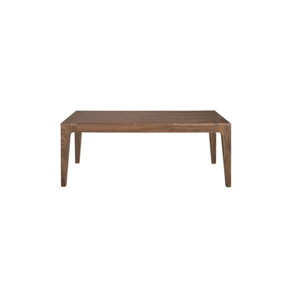 Angel Cerda Modern Rectangular Extendable Dining Table in Walnut Veneer 2