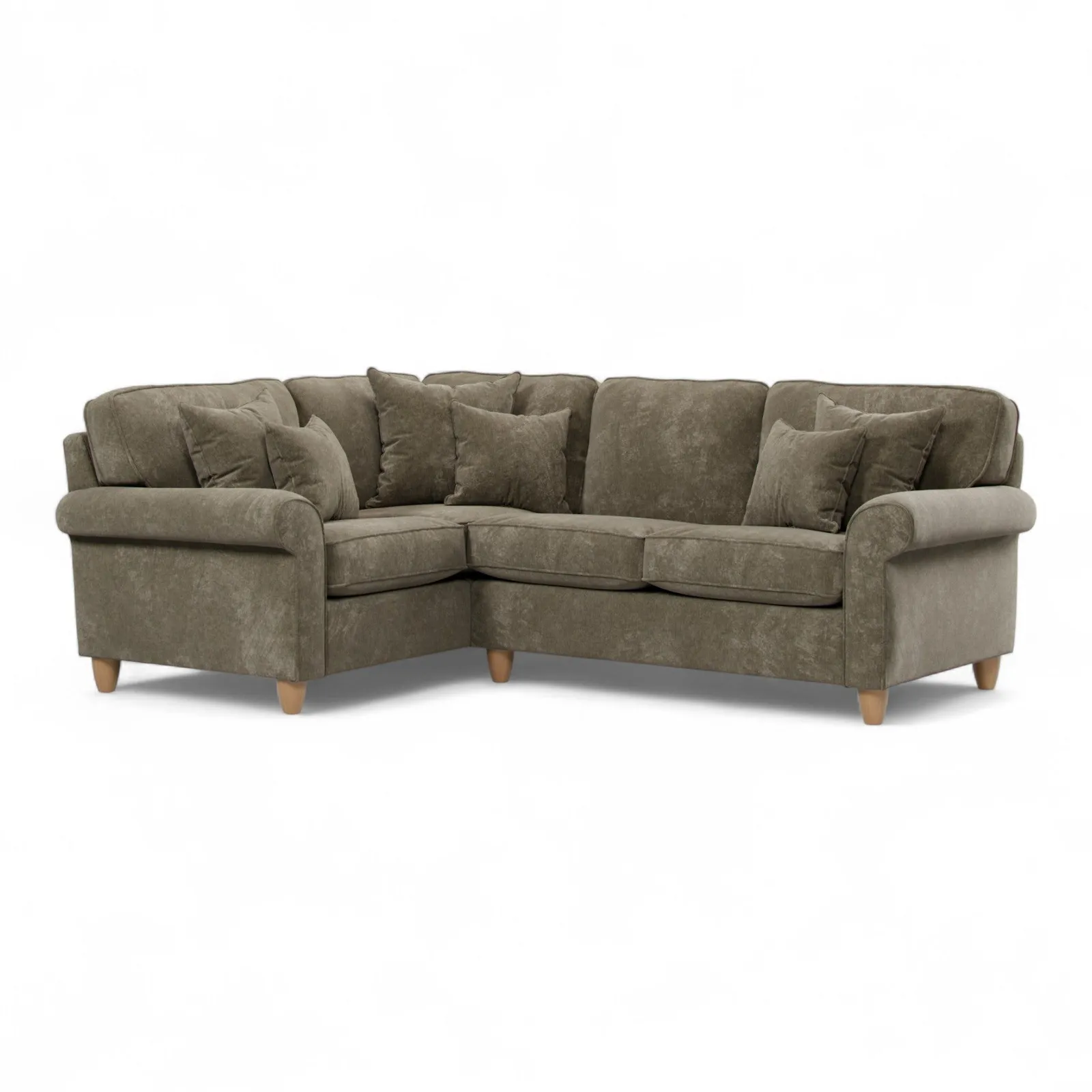 The Great Sofa Company Flora 1 Corner 2 Sofa Glory Winter Moss in Dark Green 2