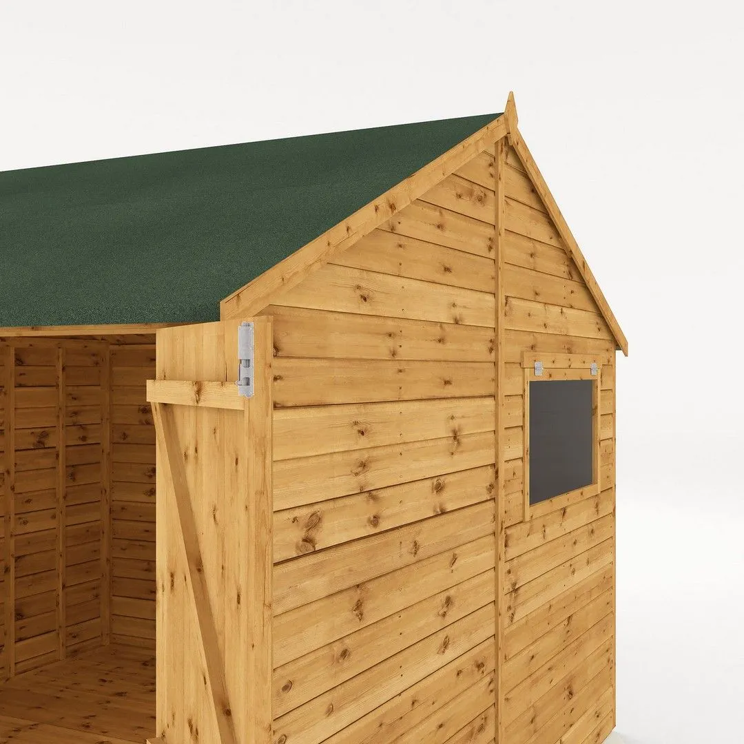 Mercia Premium Shiplap Reverse Apex Workshop - L322.7 x W308.2 x H250.3 cm in Brown 4
