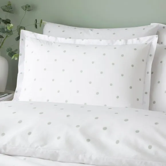 Polka Dot 100% Cotton Oxford Pillowcase