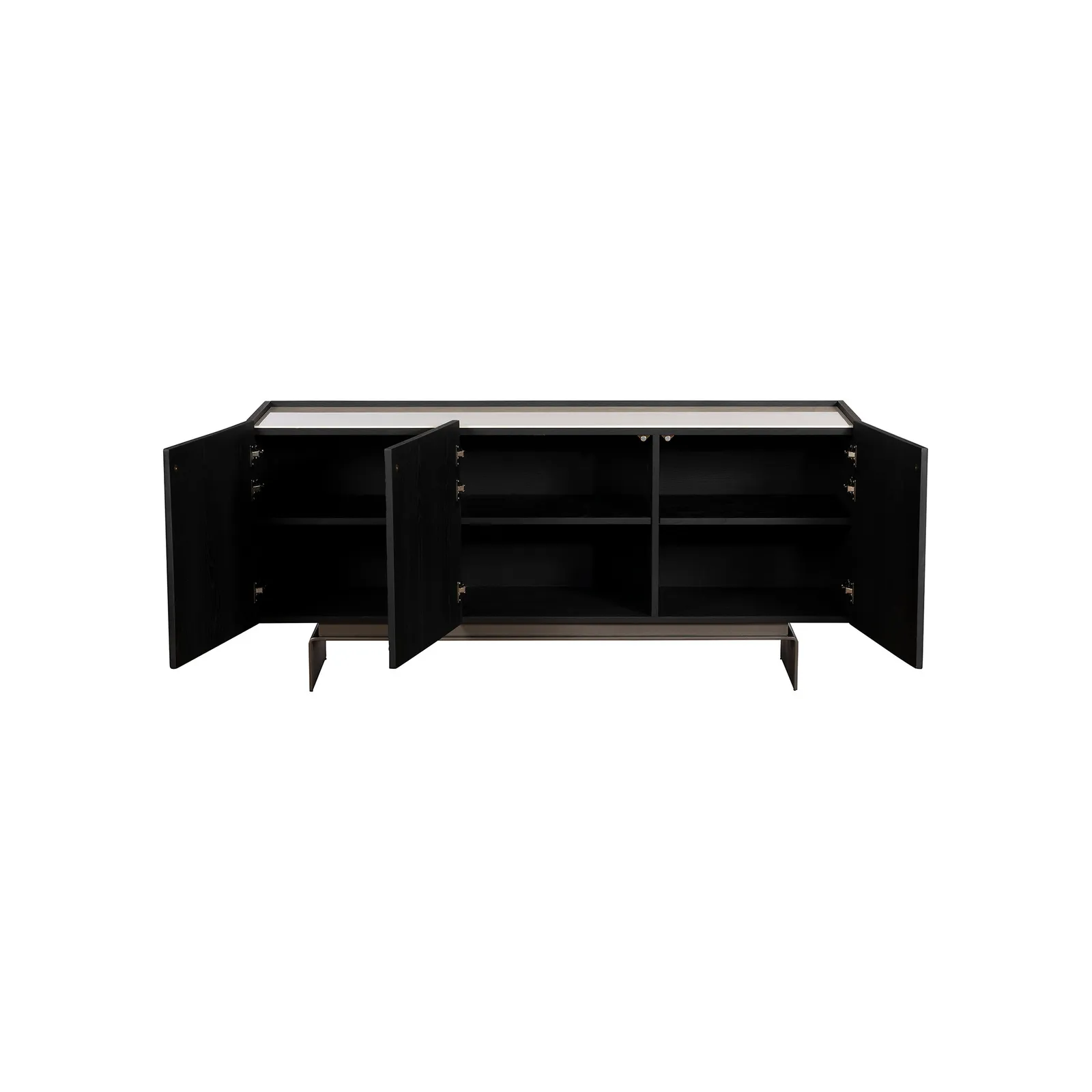 Halcyon Wide Sideboard 170X45X77.5 Cm, Black Wood | Barker & Stonehouse 6