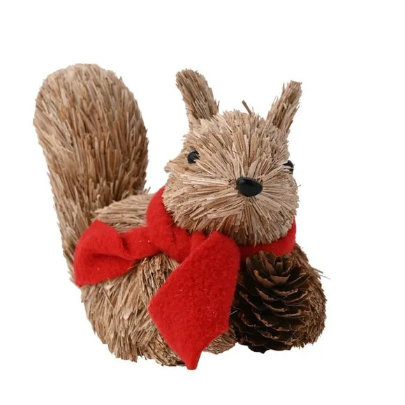 Country Living Squirrel In A Scarf Hanging Ornament 2