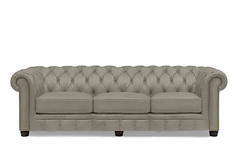 Shackleton 4 Seater Leather Chesterfield Sofa