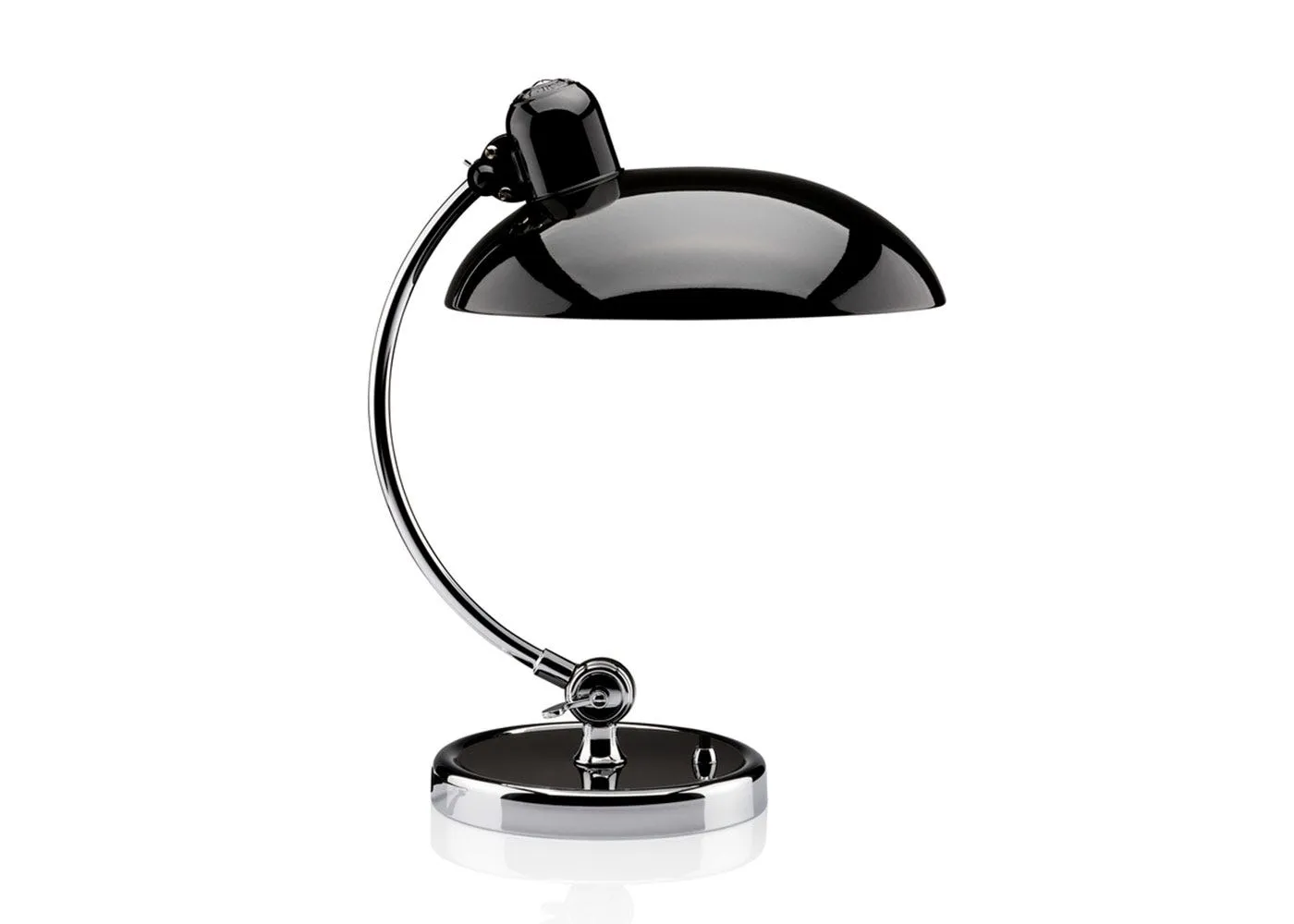Fritz Hansen Kaiser Idell Luxus Table Lamp Gloss Black & Chrome 1