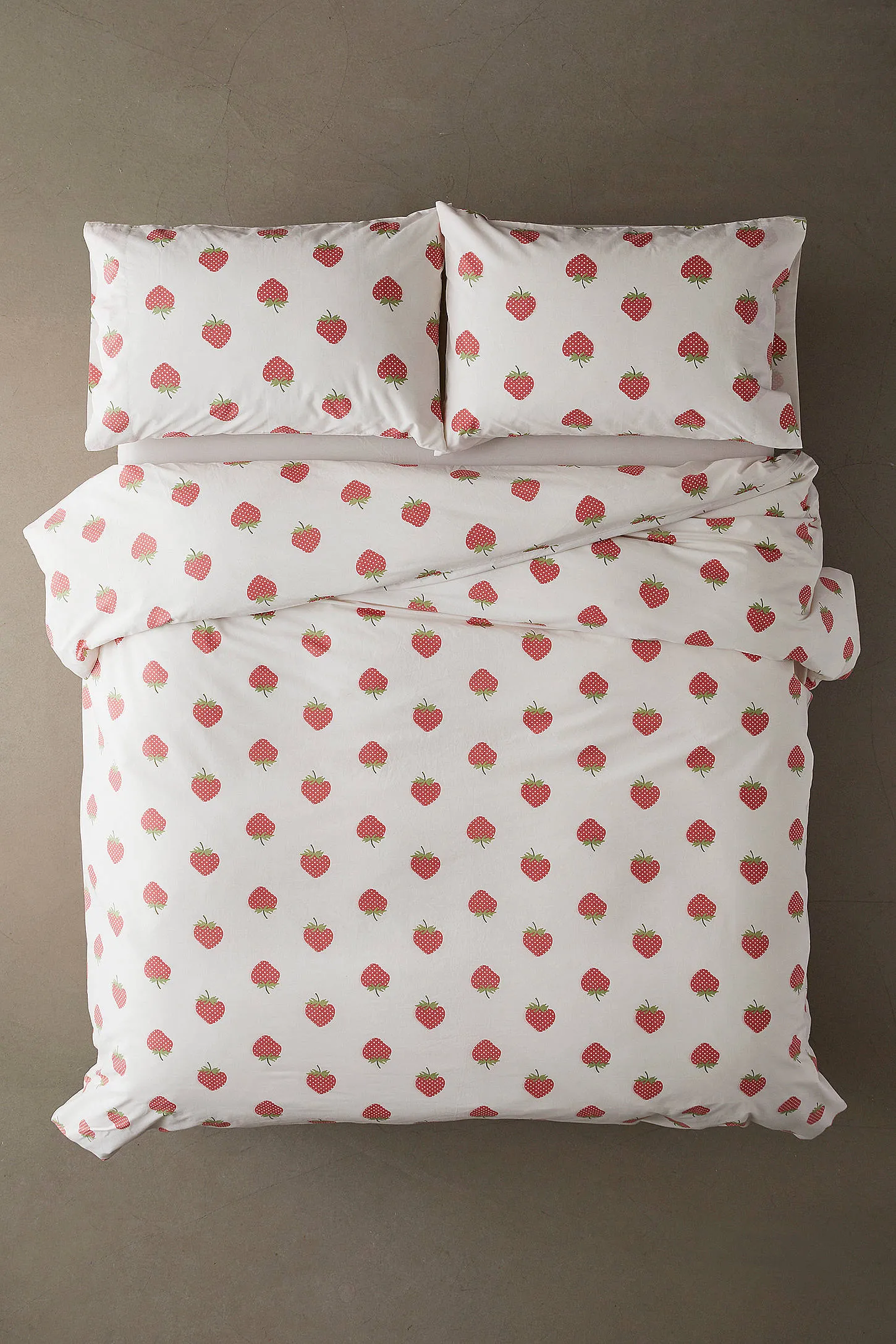 Strawberry Duvet Set - White 2