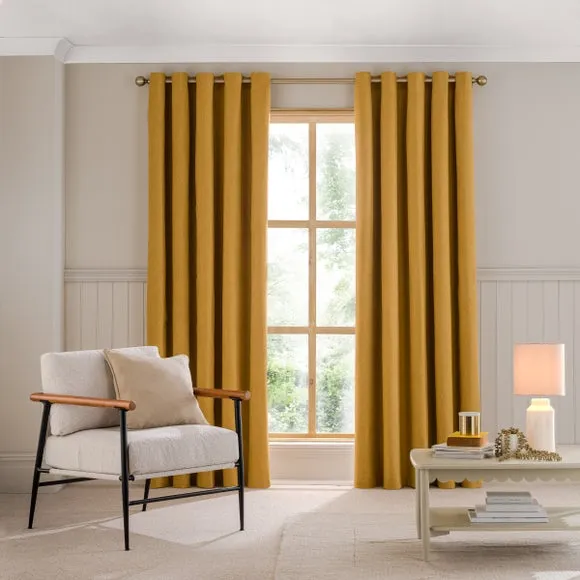 Luna Brushed Eyelet Curtains (Blackout Available) 2