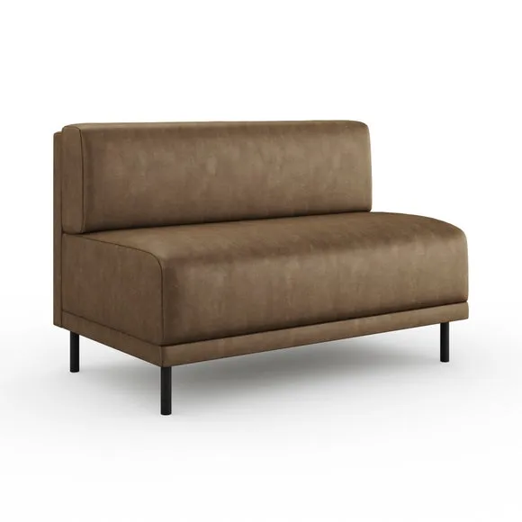 Mae Long Dining Bench, Faux Leather 6