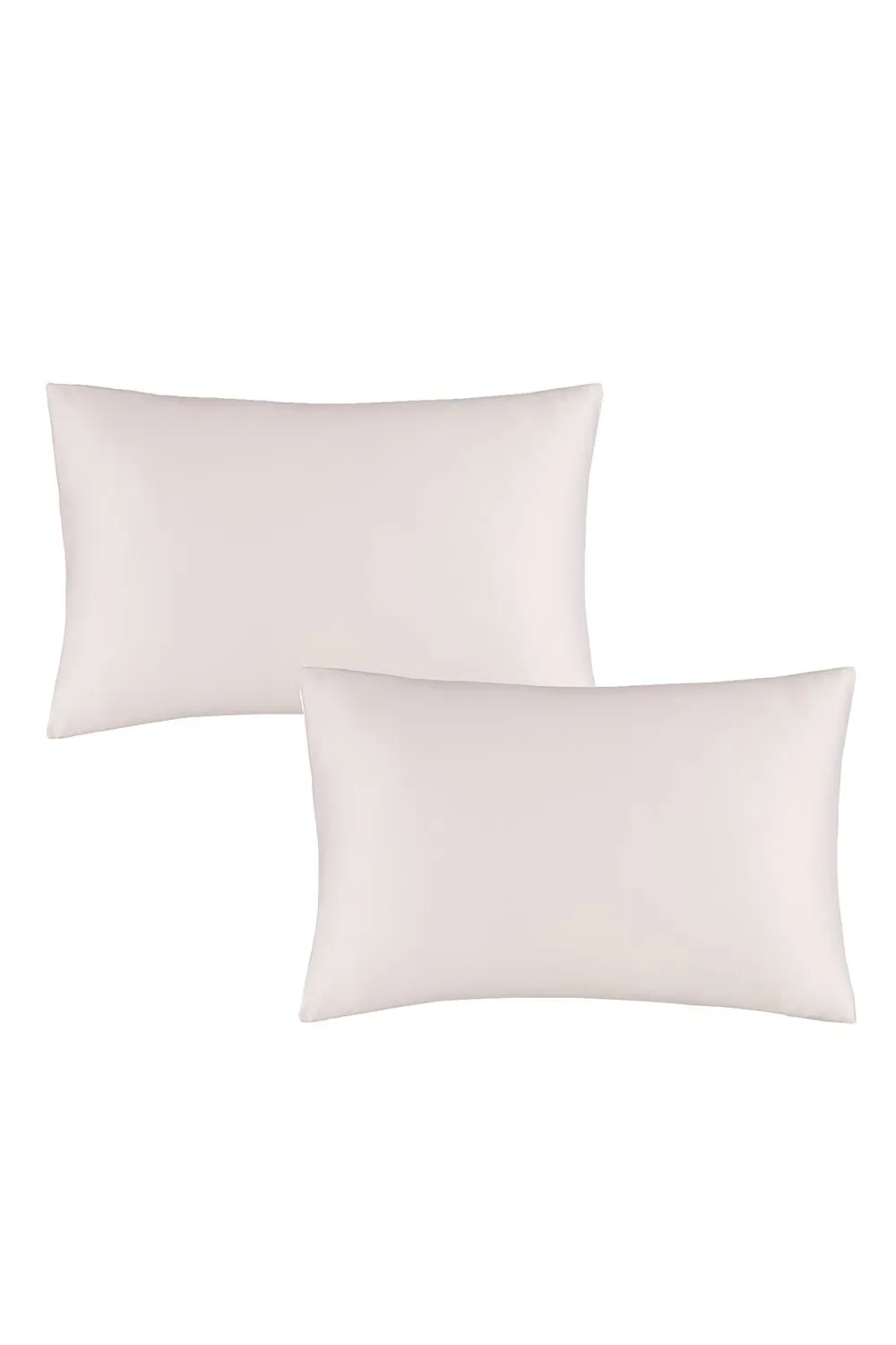 Catherine Lansfield 'Silky Soft Satin' Standard Pillowcase Pair in Pink 2