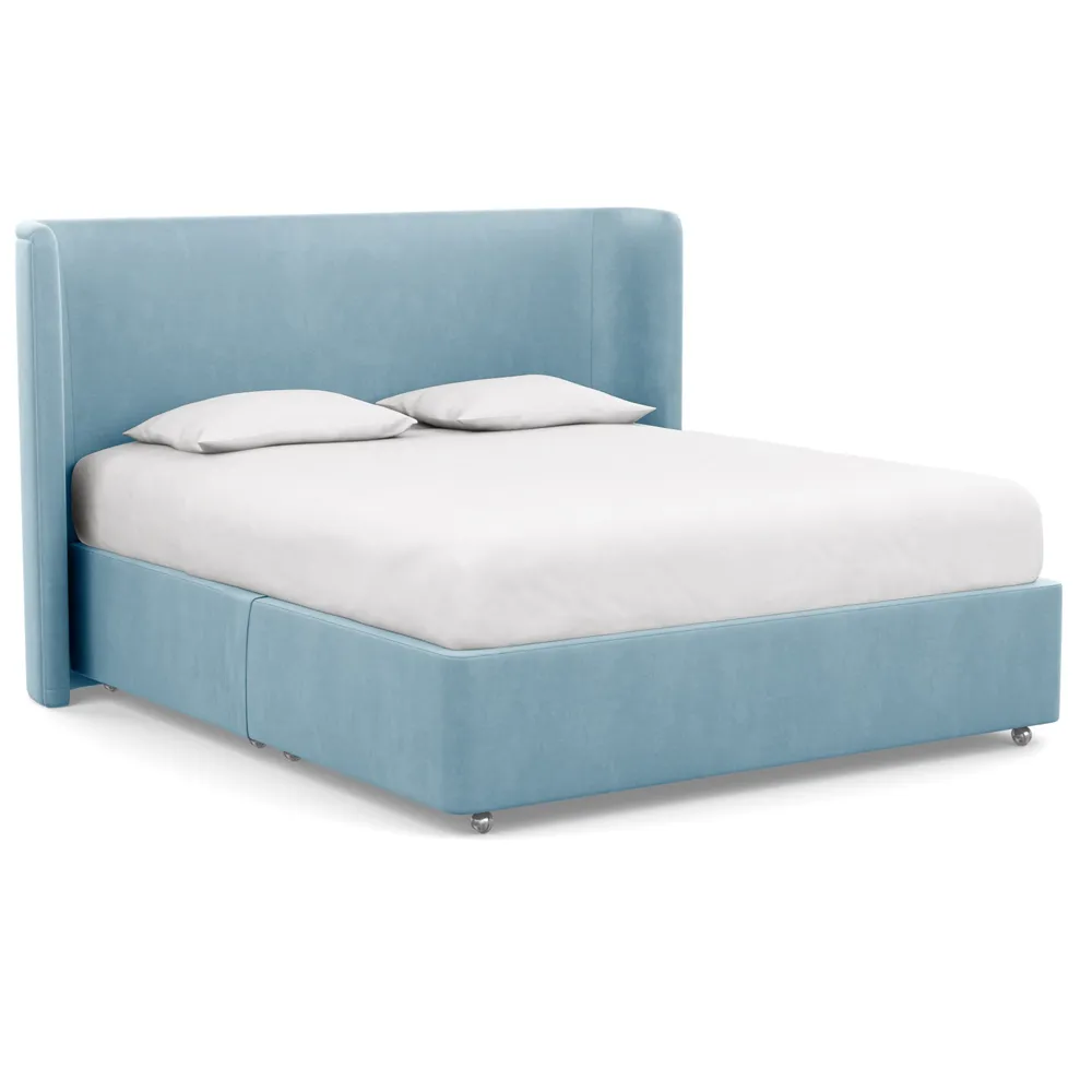 Heal's Heal's Deep Divan Super King 2 Footend Varese Velvet Sky