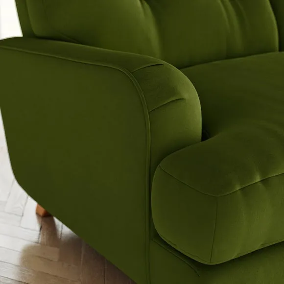 Martha Matte Plush Velvet Snuggle Sofa 5