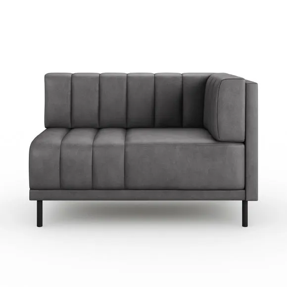 Amali Corner Dining Bench, Faux Leather 5