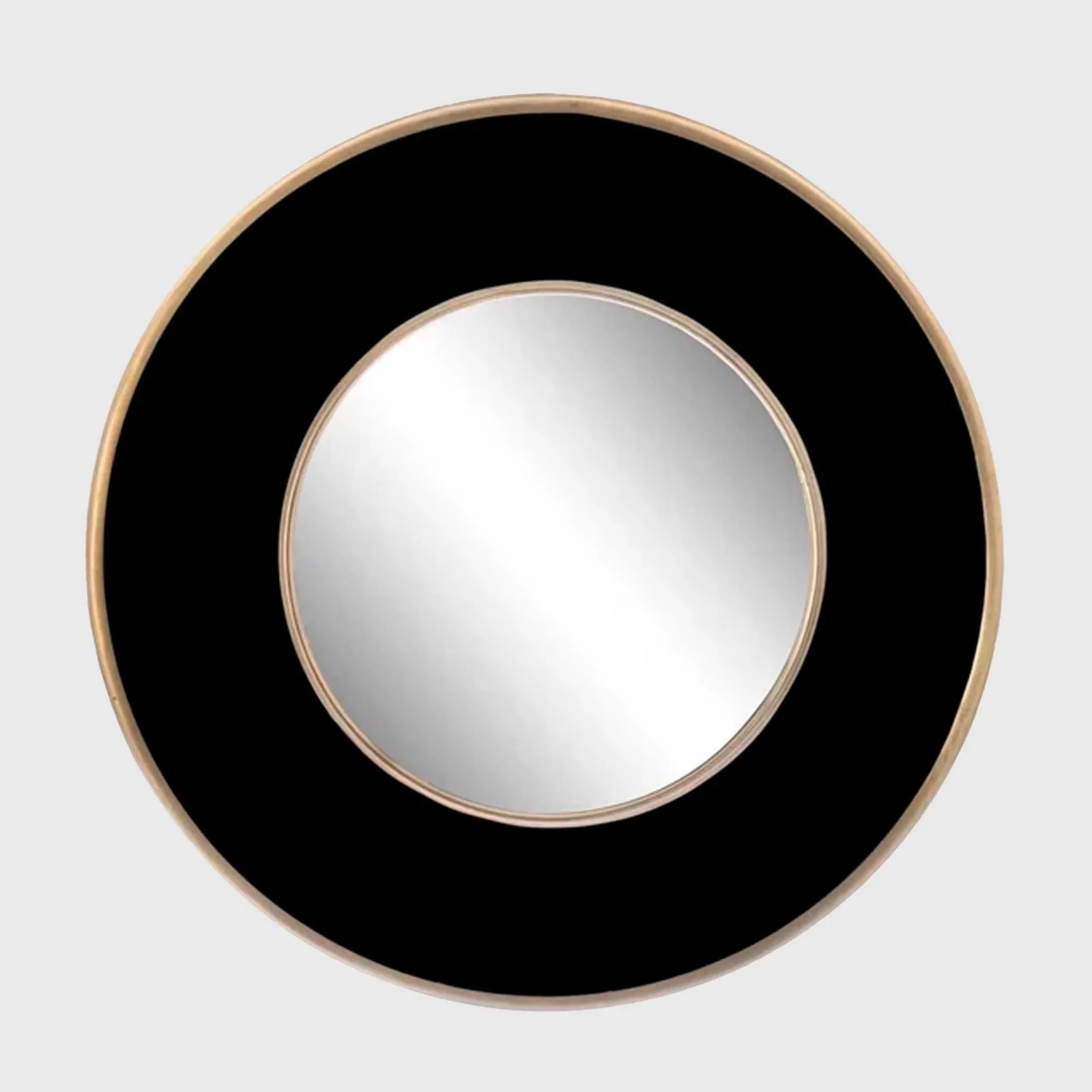 Black Round Mirror, Round Metal | Barker & Stonehouse