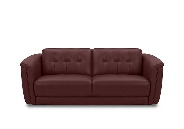Monarch 3 Seater Leather Sofa - Montana Ruby