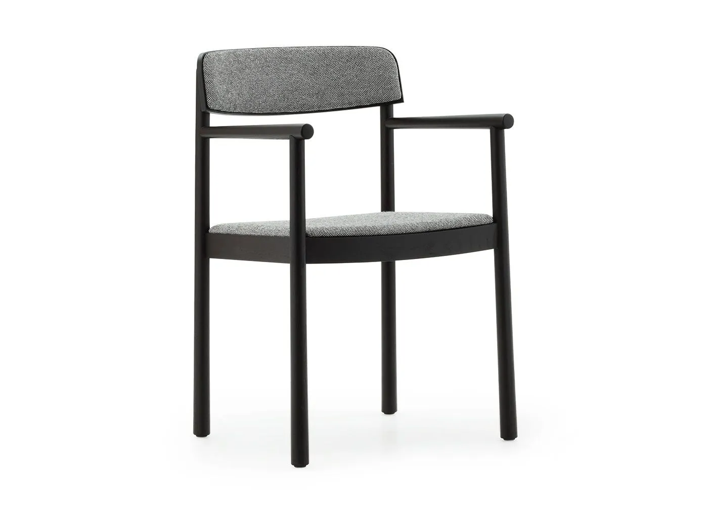 Normann Copenhagen Timb Dining Armchair Black Ash Hallingdal 166 1