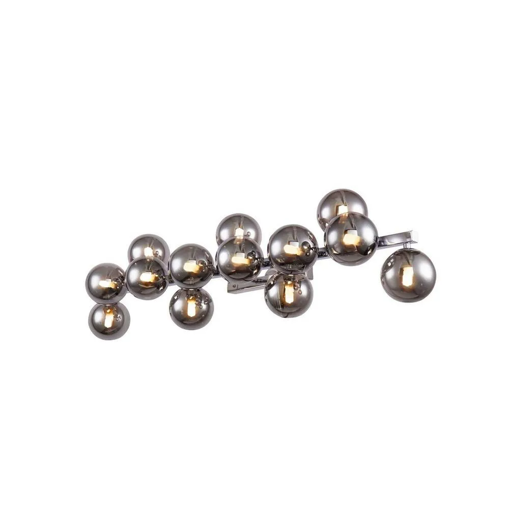 Netlighting Dallas Wall Lamp Chrome 13 Light G9 in Grey