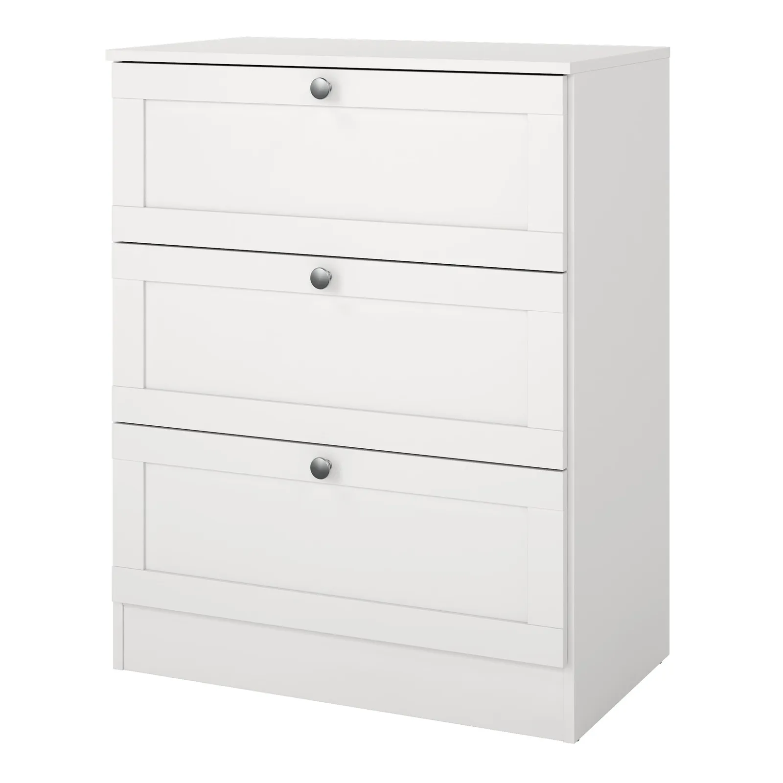 Furniture To Go Brande Chest with 3 Frame Drawers in White 3