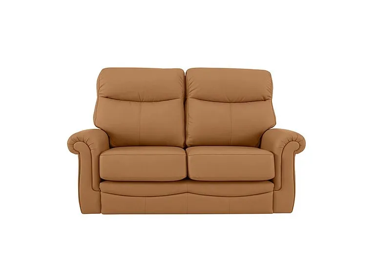 Avon 2 Seater Leather Sofa - No Recliner - Cambridge Tan