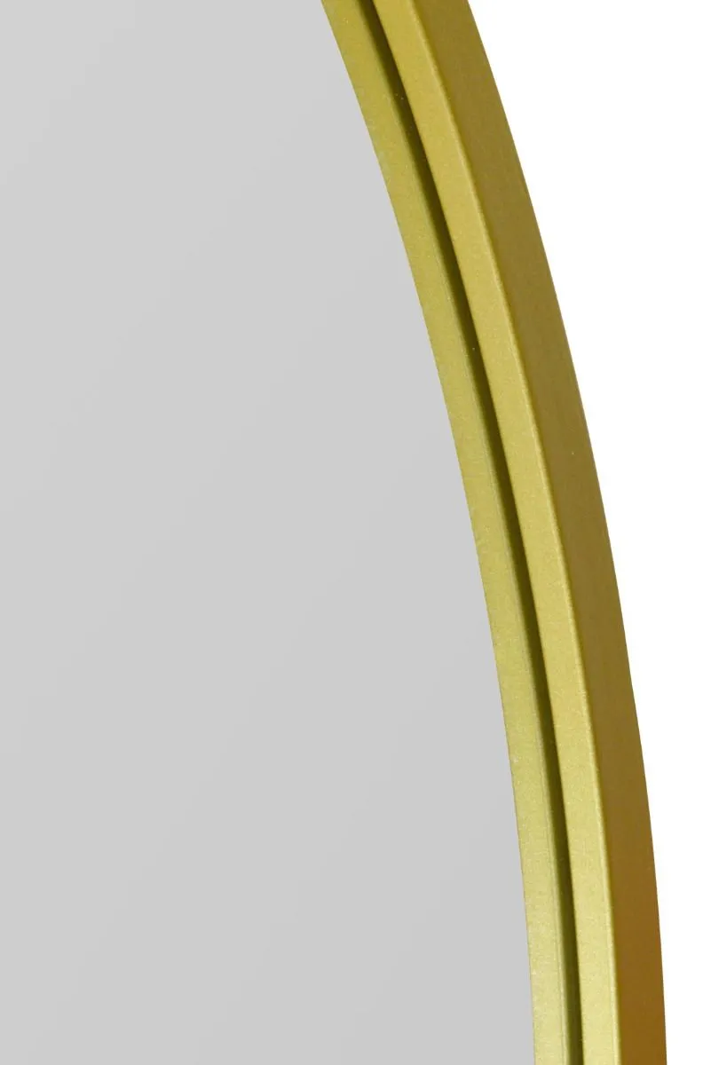 MirrorOutlet Gold Metal Framed Arched Wall Garden Mirror 39" X 39" (100CM X 100CM) 6
