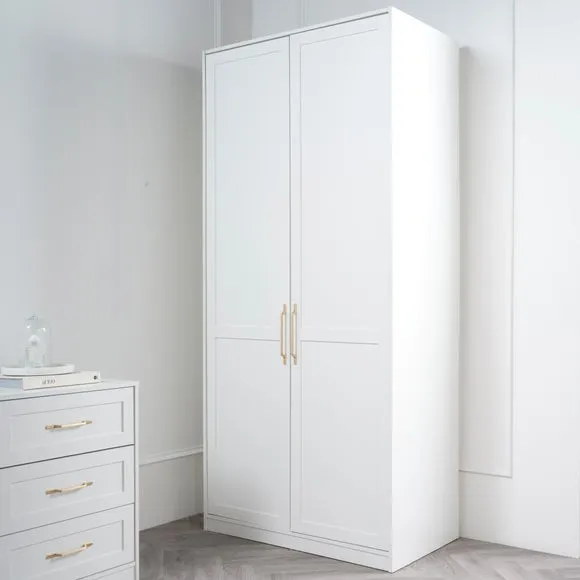 Austen Double Wardrobe, White