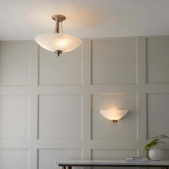 Vogue Welles 3 Light Semi Flush Ceiling Light 6
