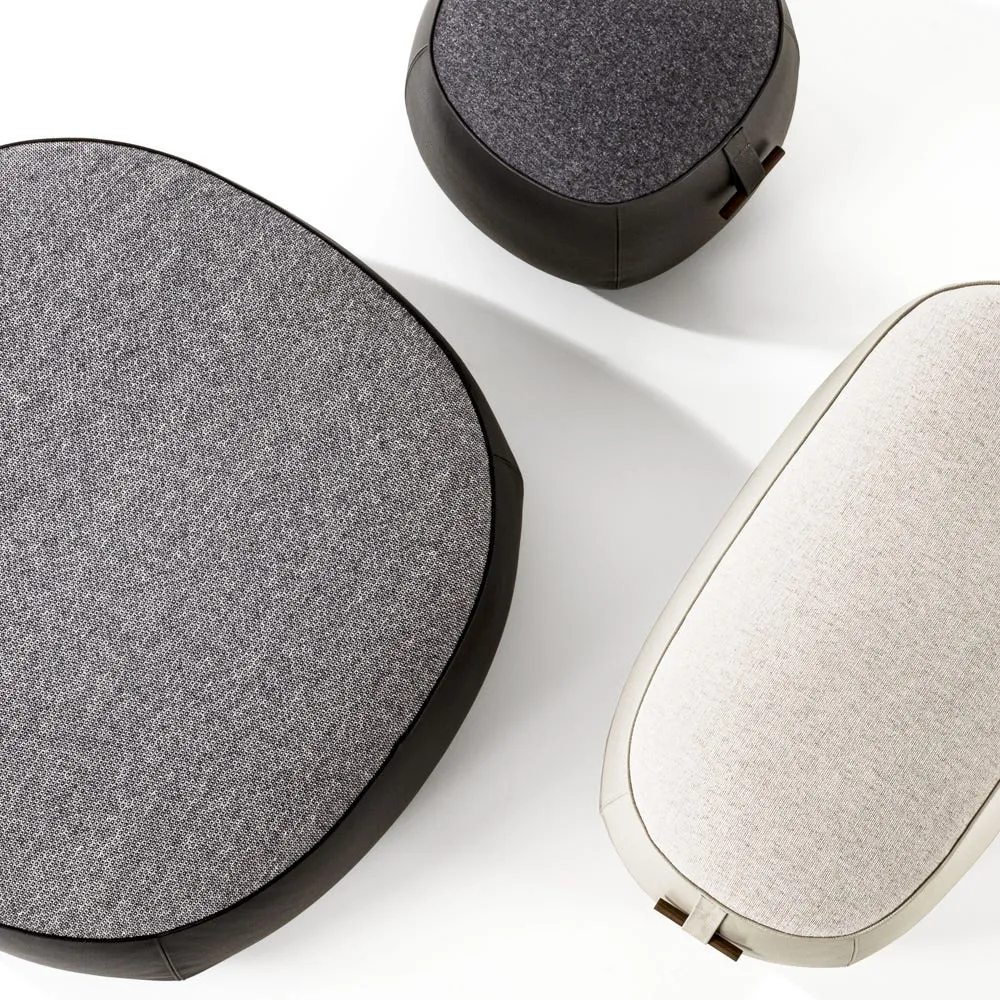 Porada Lagom Small Pouf Motley 300 Pelle Leather Plus C14 3