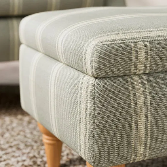 Charnwood Folkstone Stripe Storage Footstool 4