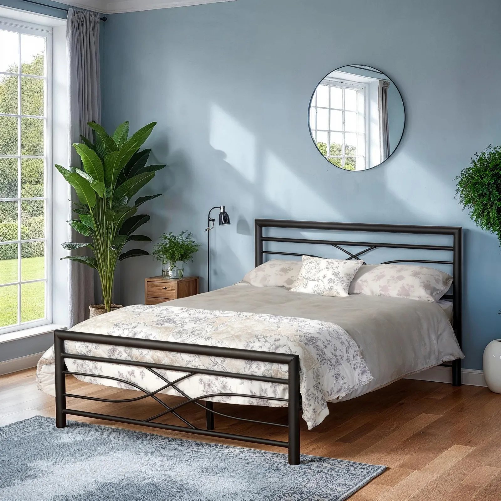 Seconique Kelly 4'6" Double Bed in Black 3