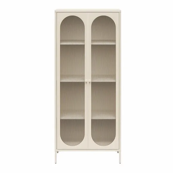 Luna Tall Fluted Sideboard, Glass 3
