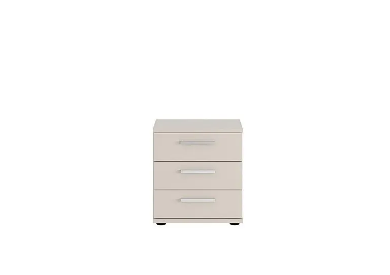 Kempton 3 Drawer Bedside Chest - Champagne