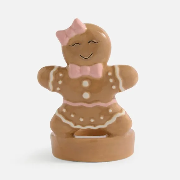 Gingerbread Lady Ceramic Tealight Holder 3