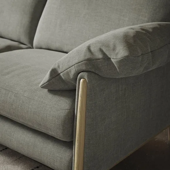 Hector Tonal Plush Chenille 4 Seater Sofa 2