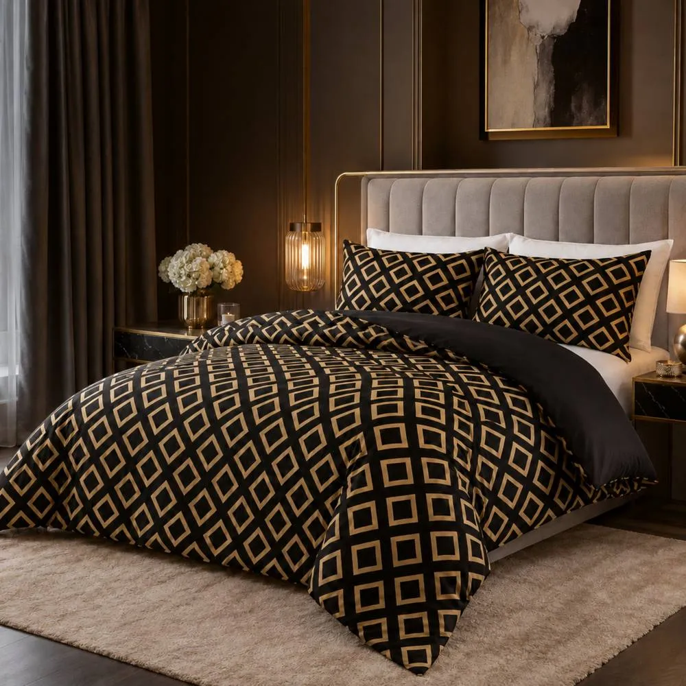 Grace Satin Box Luxury Satin Silk Duvet Cover Sets Hypoallergenic