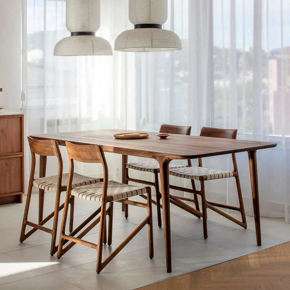 Gazzda Fawn Dining Chair in Oak and Black Webbing 4