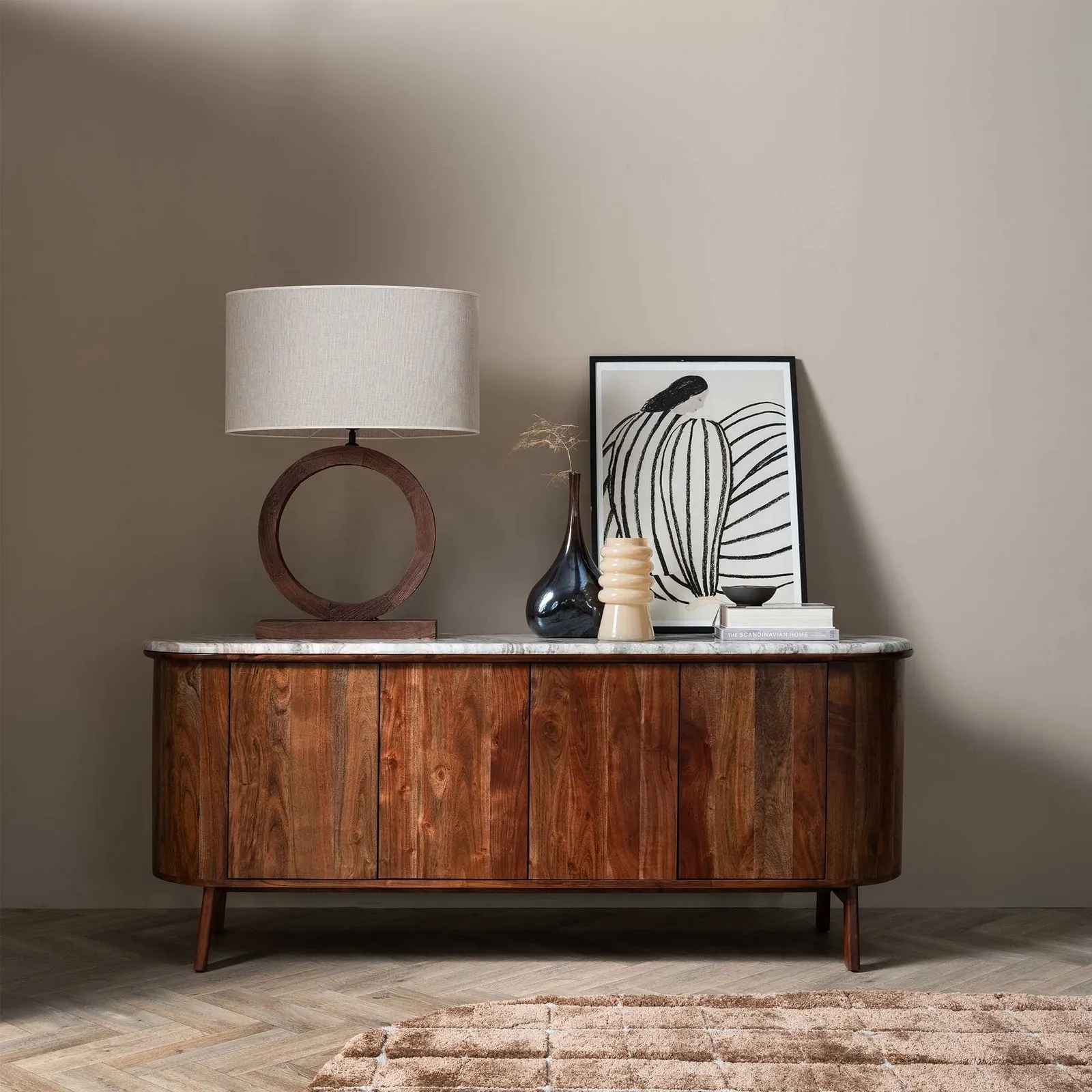 Cresta Sideboard, Brown Marble | Barker & Stonehouse 2