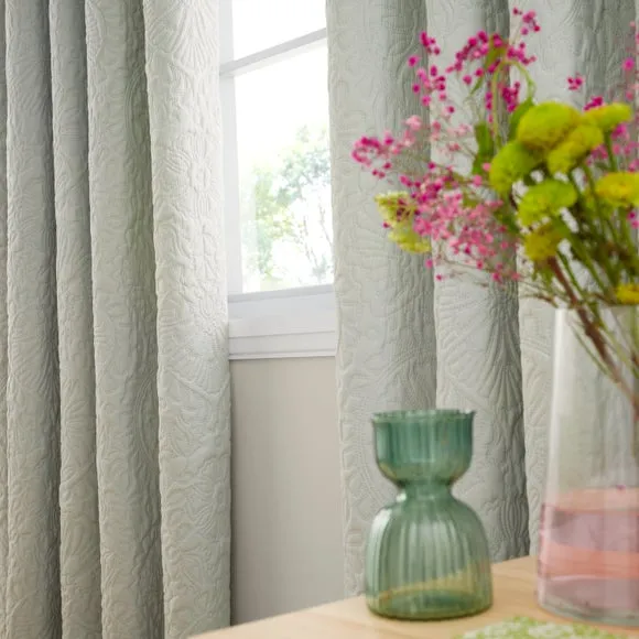 Hani Pinsonic Quilted Blackout Eyelet Curtains 4