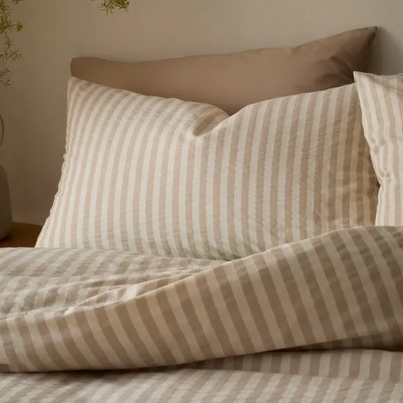 Pineapple Elephant Cotton Rich Woven Stripe Duvet Cover & Pillowcase Set 2