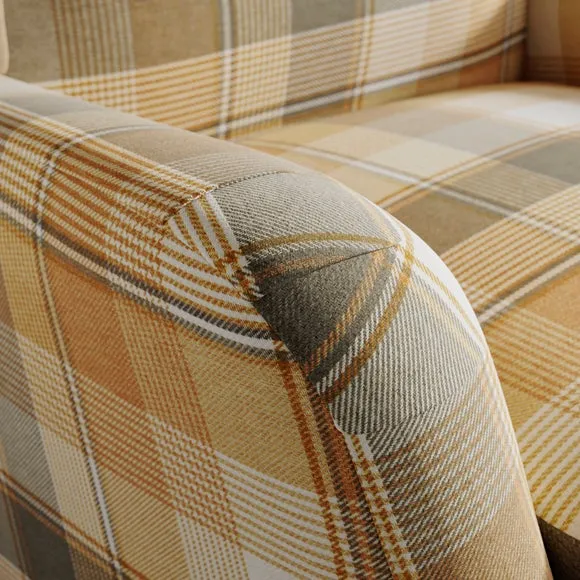 Charnwood Check Occasional Armchair 3