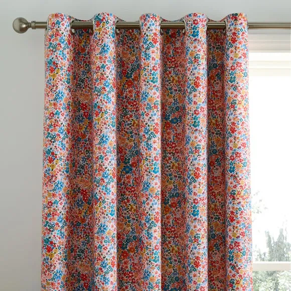Avie Ditsy Blackout Eyelet Curtains 1