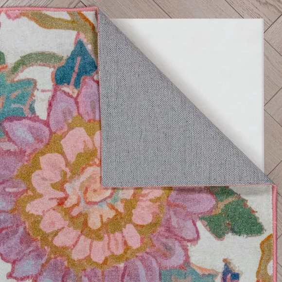 Amberley Floral Washable Rug 3