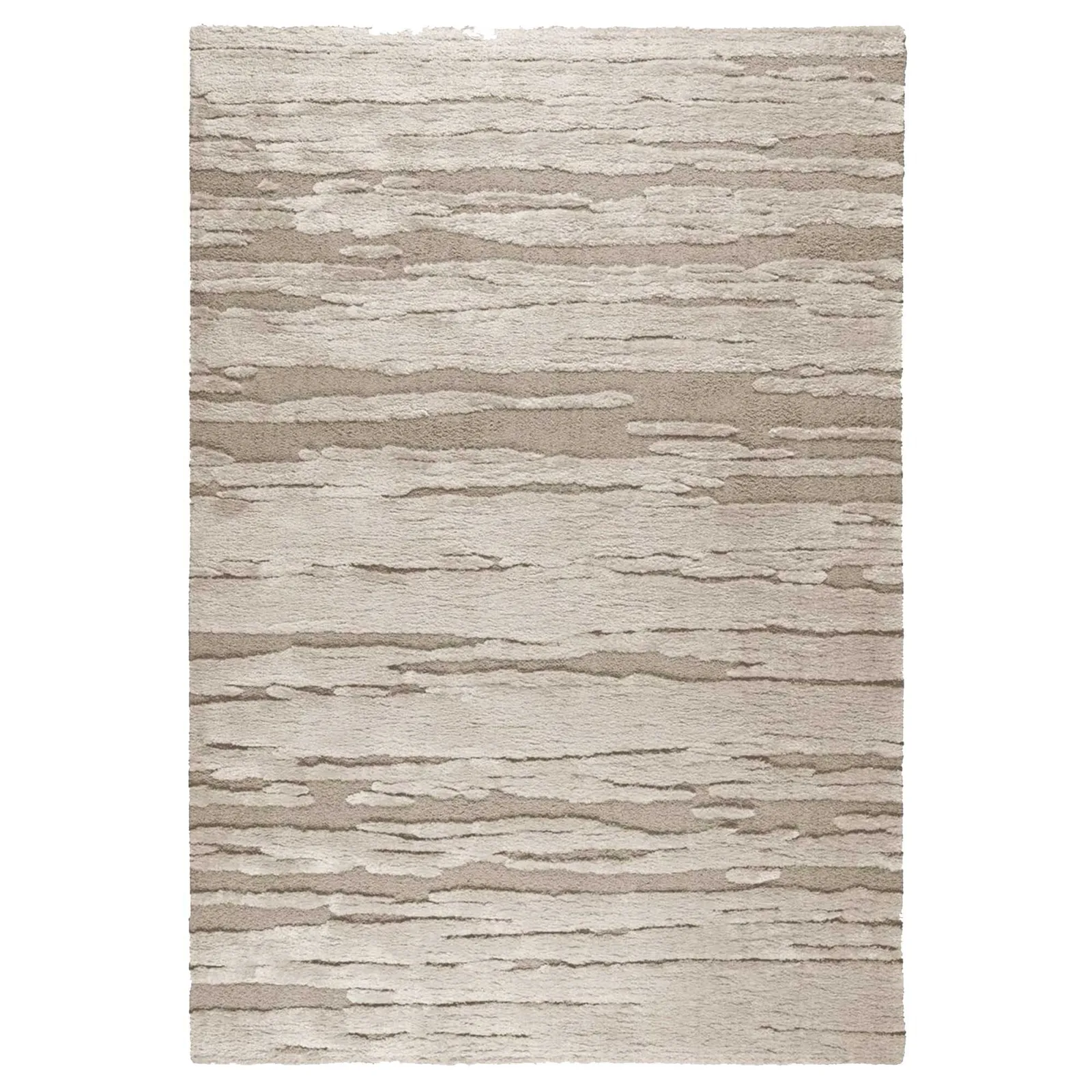 Taupe Etch Rug 133X195Cm, Square Polyester | Barker & Stonehouse